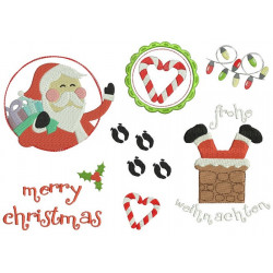 Stickserie - Weihnachtsmann